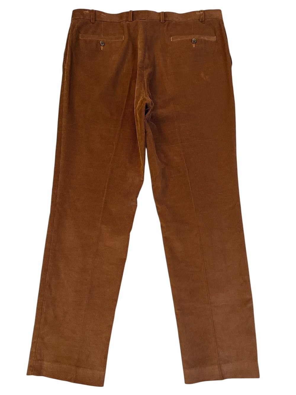 Lauren Ralph Lauren Chestnut Brown Corduroy Flat Front Trouser Pants 38x32 - Picture 2 of 14